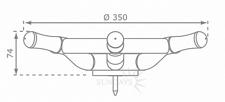 На картинке изображен Штурвал Little Panda red Штурвал Little Panda red