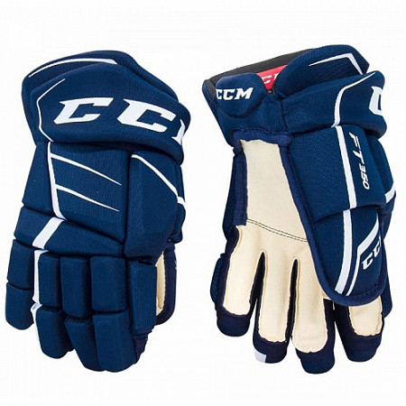 Перчатки хоккейные CCM Jetspeed FT350 Sr Navy/White