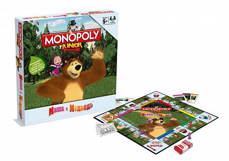 Настольная игра ИнтерХит Монополия Юниор Маша и Медведь