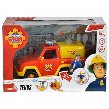 Машина Simba Пожарный Сэм, Машина Венус со звуком и функцией воды (109257656)