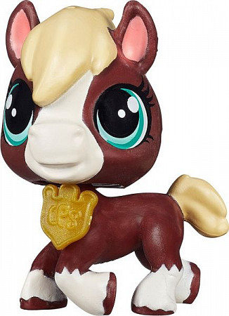 Кукла Littlest Pet Shop Лошадка Шериф Дейл с жетоном (B2810 A8228)