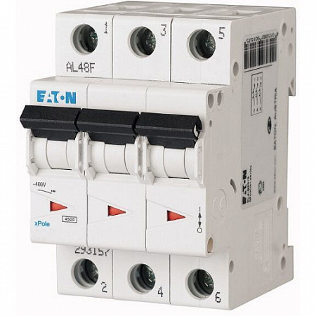 Автоматический выключатель Eaton PL4 3P 32А, тип C, 4.5кА, 3M 