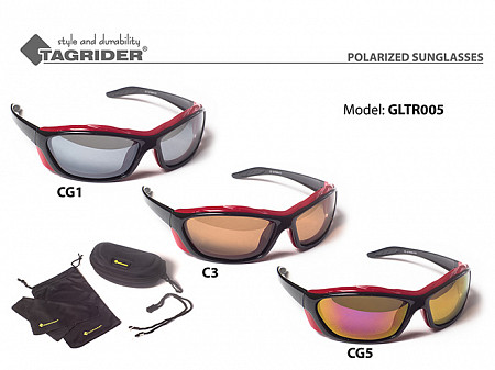 На картинке изображен Очки поляризационные в чехле Tagrider GLTR 005 Очки поляризационные в чехле Tagrider GLTR 005