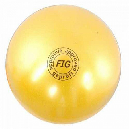 Мяч для художественной гимнастики 19 см yellow