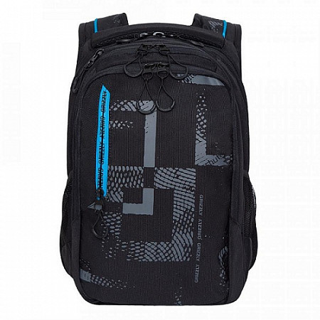 Рюкзак школьный GRIZZLY RU-138-1 /1 black/blue