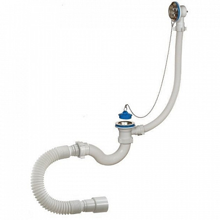 Сифон Unicorn для ванны и глубокого поддона с гибким соединением 40х40/50 S32