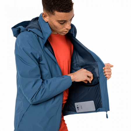 Куртка мужская Jack Wolfskin Evandale Jacket M indigo blue