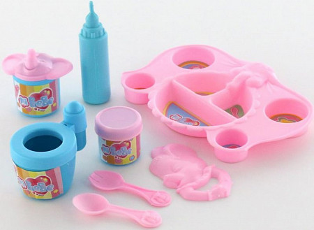 Игрушка Полесье Кукла "Пупс": пьёт и кушает (с набором для кормления) 40513