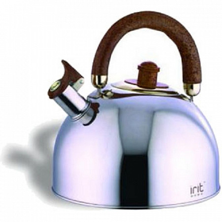 Чайник со свистком 2,5 л (из нержавейки, для газовой плиты) Irit IRH-404