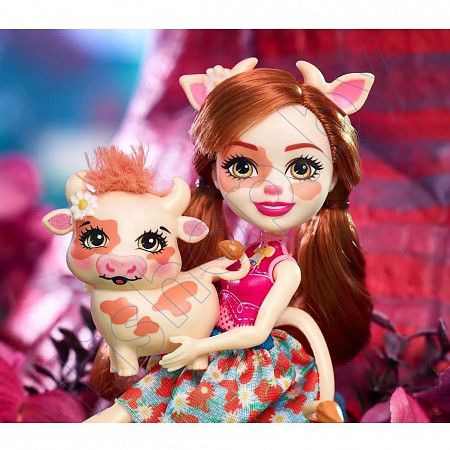 Кукла Enchantimals Кейли и теленок Кардл (FNH22 FXM77)