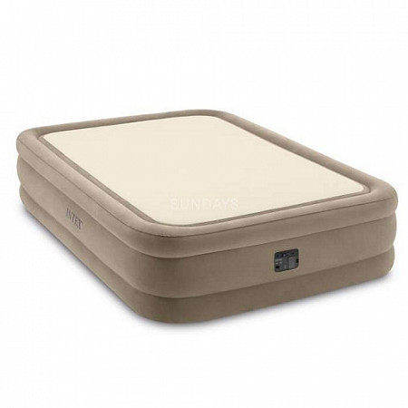 На картинке изображен Надувной матрас Intex Thermalux 64478 Fiber-Tech 152x203x51 Надувной матрас Intex Thermalux 64478 Fiber-Tech 152x203x51