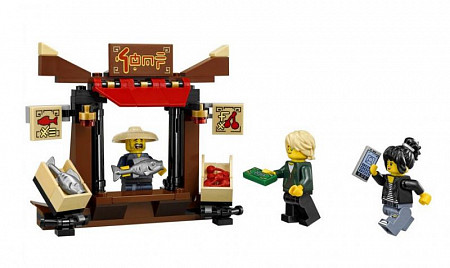 Конструктор LEGO Лего Ограбление киоска в НИНДЗЯГО Сити 70607