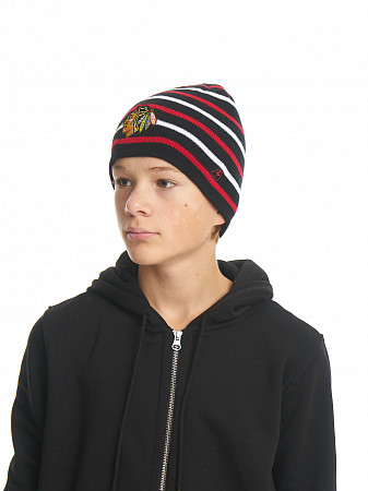 Шапка подростковая Atributika&Club NHL Chicago Blackhawks 59082 black/red