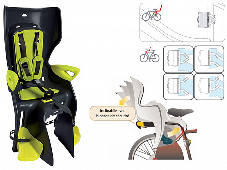 Детское велокресло заднее Bellelli Summer Relax B-fix Hi-Viz 01SMRB0027 