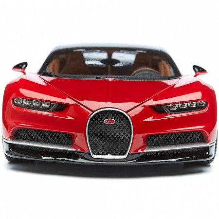 Машинка Bburago 1:18 Bugatti Chiron (18-11040) red/black