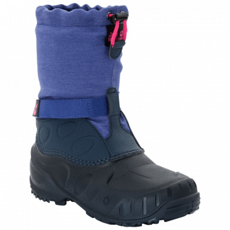 На картинке изображен Сапоги детские Jack Wolfskin Iceland High K blueberry / pink Сапоги детские Jack Wolfskin Iceland High K blueberry / pink