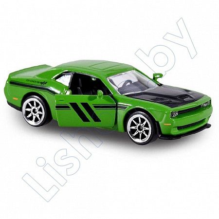 Машинка Majorette 1:64 Racing Cars Dodge Challenger SRT Hellcat (212084009) green
