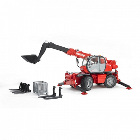 Игрушка Bruder Погрузчик колесный Manitou MRT 2150 с телескопическим ковшом 02-129