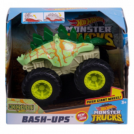 Машинка Hot Wheels Монстр Трак Bash-Ups Motosaurus (GCF94 GDR88)