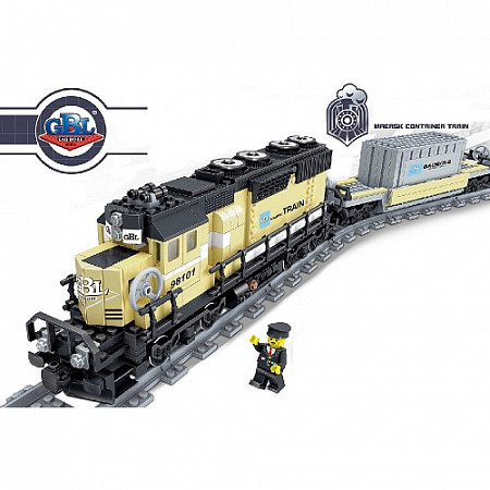 Конструктор Kazi (GBL) Грузовой поезд 98101
