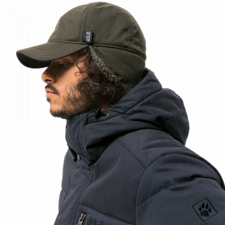 Бейсболка Jack Wolfskin Stormlock Tempel Hill Cap woodland green