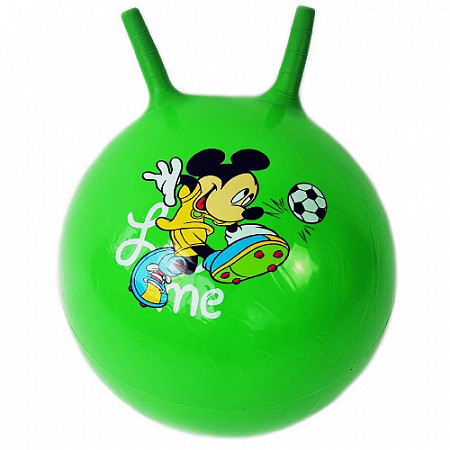 На картинке изображен Мяч с рогами Ausini VT18-11146 green Мяч с рогами Ausini VT18-11146 green