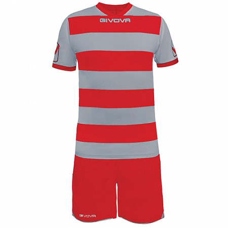 Футбольная форма Givova Rugby KITC42B red/grey
