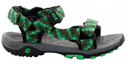 На картинке изображен Сандалии детские Jack Wolfskin Kids Seven Seas green Сандалии детские Jack Wolfskin Kids Seven Seas green