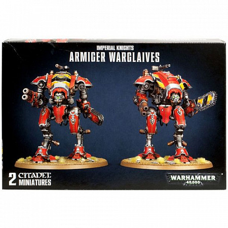 На картинке изображен Фигурки Games Workshop Warhammer: Imperial Knights: Armiger Warglaives 54-17 Фигурки Games Workshop Warhammer: Imperial Knights: Armiger Warglaives 54-17