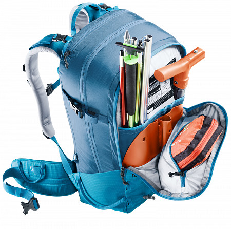 На картинке изображен Рюкзак Deuter Freerider 30 3303321-8204 citrus/moss (2020-21) Рюкзак Deuter Freerider 30 3303321-8204 citrus/moss (2020-21)