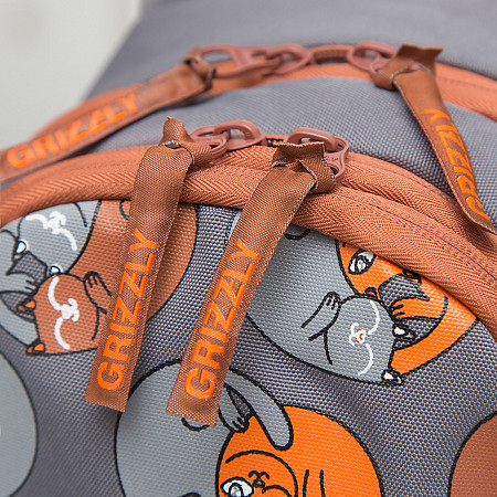Рюкзак школьный GRIZZLY RD-041-3 /4 grey