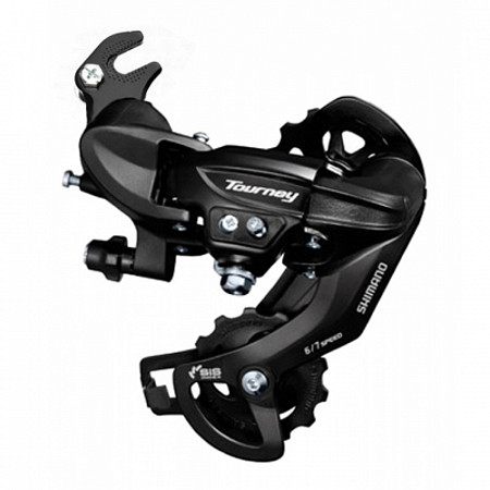 На картинке изображен Переключатель задний Shimano Tourney RD-TY300 (на ось) Переключатель задний Shimano Tourney RD-TY300 (на ось)