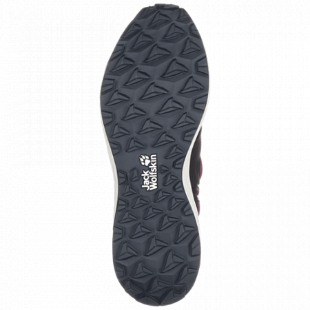 На картинке изображен Полуботинки женские Jack Wolfskin Nevada Ride Low W purple / phantom Полуботинки женские Jack Wolfskin Nevada Ride Low W purple / phantom