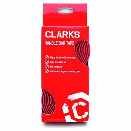 На картинке изображен Лента на руль Clark`s 3-121 Red Лента на руль Clark`s 3-121 Red