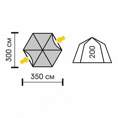 На картинке изображен Шатер туристический Talberg Arbour Auto Sahara (TLT-059S) Шатер туристический Talberg Arbour Auto Sahara (TLT-059S)