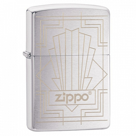Зажигалка Zippo Deco Design Brushed 49206 chrome