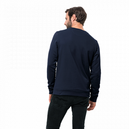 Пуловер мужский Jack Wolfskin Slogan Sweatshirt M night blue