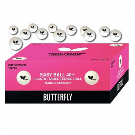 Мячи для настольного тенниса Butterfly Easy Ball 40+ Poly