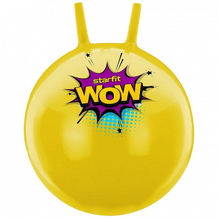 Мяч-попрыгун Starfit Wow 55 см с рожками GB-0402 yellow