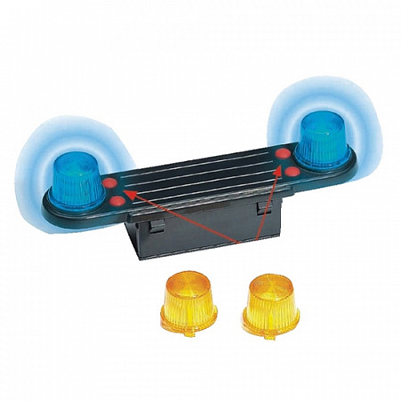 На картинке изображен Игрушка Bruder Аксессуары H: модуль со световыми и звуковыми эффектами для автомобилей Bruder 02-801 Игрушка Bruder Аксессуары H: модуль со световыми и звуковыми эффектами для автомобилей Bruder 02-801