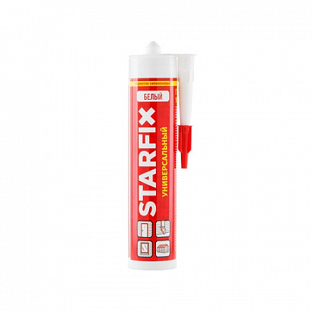 Герметик Starfix силиконовый универсальный Universal Silicone 260 мл white SM-77768-1