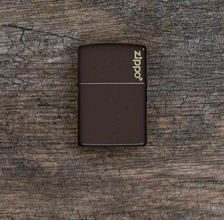 Зажигалка Zippo Classic Brown Matte Zippo Logo 49180ZL
