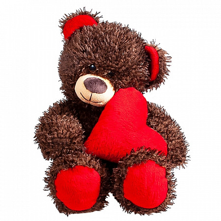 Мягкая игрушка Fancy Медвежонок Чиба с сердцем МЧС01 brown