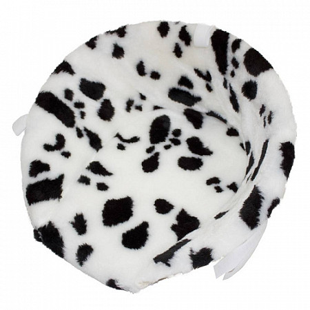 На картинке изображен Матрасик для санок RT Долматинец короткий black/white Матрасик для санок RT Долматинец короткий black/white