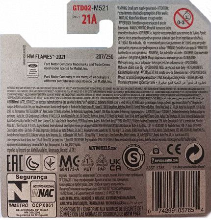 Машинка Hot Wheels Базовой коллекции 68 Mercury Cougar 207/250 (5785 GTD02)