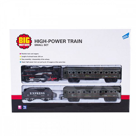 Игровой набор Big Motors «Железная дорога с 3 вагонами» 19033-4