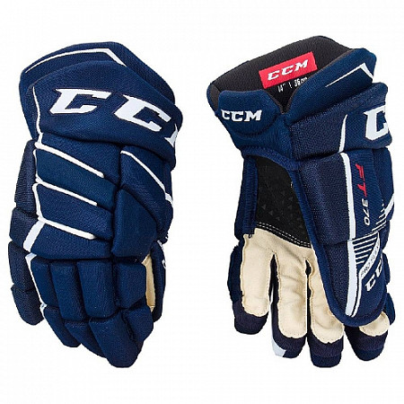 Перчатки хоккейные CCM JetSpeed FT370 Jr navy