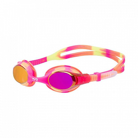 Очки для плавания TYR Kids Swimple Tie Dye Mirrored LGSWTDM/724 pink