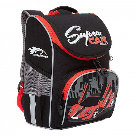 Рюкзак школьный с мешком GRIZZLY RAm-185-5 /1 black