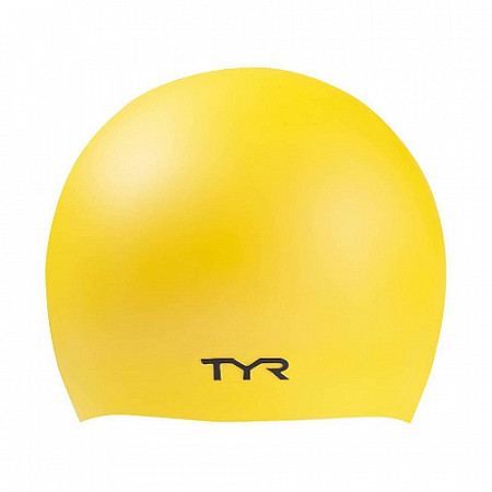 Шапочка для плавания TYR Wrinkle-Free Silicone Cap LCSL/720 yellow 